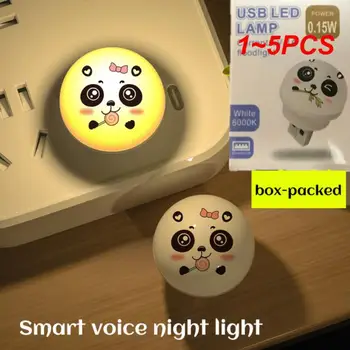 1 ~ 5ШТ Штекерная Лампа Компютърна Зареждане на Хранене Малки Книжарници LED Лампи за Защита на Очите Лампа За Четене през Цялата Светлина на нощна светлина