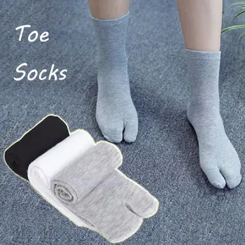 1 чифт диша чорапи на два пръста Практични Унисекс чорапи в японски кимона с шлепанцами и сандали с разцепени пръсти