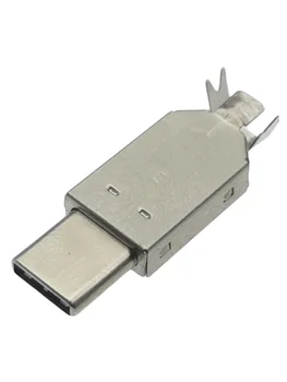 100 бр./лот 24-пинов щепсел TYPE C USB 3.1 Заваряване на Съединителя само с корпус и Конектори за зареждане на Type-C Кабел за предаване на данни Аксесоари