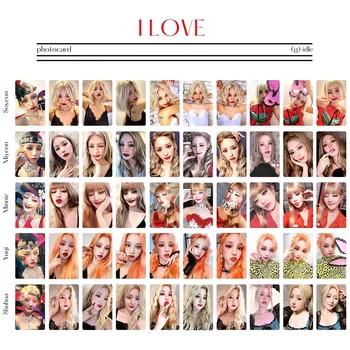 5 бр./компл. Фотоалбум Kpop (G) I-DLE I Love Фотокарточки K-pop GIDLE Cards for Fans Collection 5-ти Мини-албум