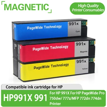 991X 991 Рециклирани Цветен Мастилено-струйни касети Премиум-клас за HP 991X За принтер HP PageWide Pro 750dw/777z/MFP 772dn 774dn