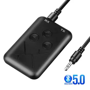 Bluetooth-съвместим приемник-предавател 2-в-1 Стерео Безжичен помощен аудиоприемник 3,5 мм жак RCA адаптер за Директна доставка на