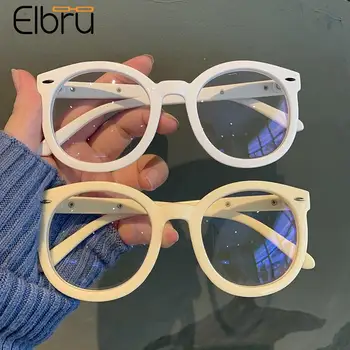 Elbru Vintage Слънчеви Очила За Късогледство На Жените И Мъжете Ретро Кръгли Очила За Късогледство Рецепта Студент, Готови Очила За Четене При Късогледство