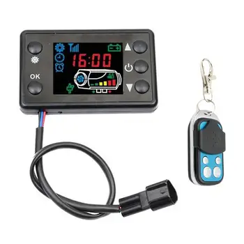 LCD контролер автомобилен нагревател Регулируема Контрольор на въздушния нагревател Универсален Таймер дистанционно управление панел, система за отопление за кола