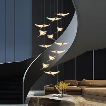 Nordic home decor трапезария Окачен лампа за осветление на закрито led тавана лампа Полилеи, осветителни тела за хол