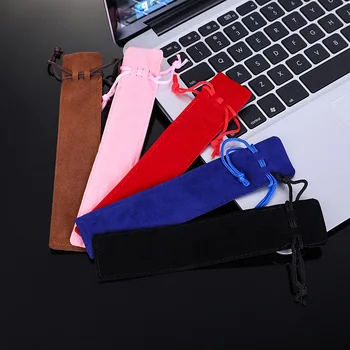 Velvet дантела чанта на дръжката на чантата Малка кърпа, молив случай за една дръжка за съхранение на черно синьо кафяво розово червен цвят, с подарък чанта Kawai