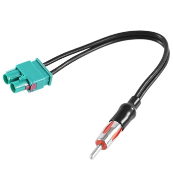 Авто аудио кабел Адаптер за Антена Двоен изход радио Fakra към стандартната антена Moto Din Адаптер за антена за Ford BMW