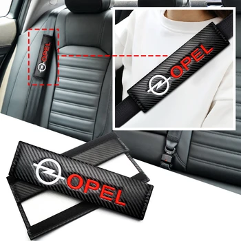 Автомобилен стайлинг за Opel Astra H G Insignia Mokka Zafira OPC Колан Защитен Калъф за Авто Лого Наплечники Аксесоари за интериора