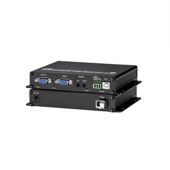 Аудиосигнал VGA USB оптично радиоприемник-HD видео по оптоволокну дължина 20 КМ и с поддръжка на 1080P видео наблюдение