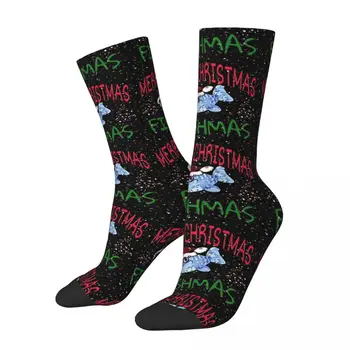Весела Коледа, Рибарите, риболов, зимни чорапи унисекс, бягане, щастливи чорапи, уличен стил, луд чорап