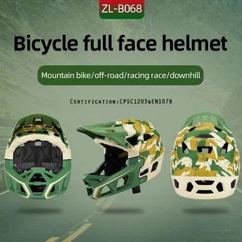 Дишаща полнолицевой каска за колоездене, Мтб Велосипеди шлем за мъже, предпазна каска за планински велосипеди, инвентар за скоростно спускане, сертифицирано CE