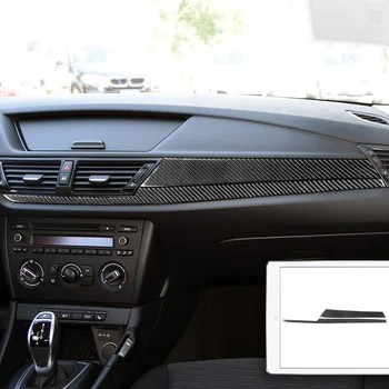 За BMW X1 E84 2013-2015 Ремонт на арматурното табло в кабината, изработени от въглеродни влакна Декоративна капачка Аксесоари за интериора Стикер