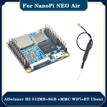 За Nanopi НЕО Air Allwinner H3 512 MB + 8 GB EMMC Wifi + Bluetooth Ubuntucore Сверхмалая Такса за Разработка на интернет на нещата С Комплекта Антени