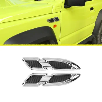 за Suzuki Jimny 2007-2021 2022 2023, Декоративна тампон на крило, лист, емблема, табелка, аксесоари за външността на автомобила, черен/Червен/Хром