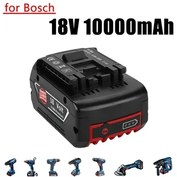 За Електроинструменти на Bosch 18V 10000mAh Акумулаторна Батерия с led Литиево-йонна батерия Заместител на BAT609, BAT609G, BAT618, BAT618G, BAT614