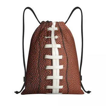 Изработена Ръгби Футболен Раница на съвсем малък, Женски Мъжки Спортен раница за фитнес, Сгъваема чанта за пазаруване, чанта
