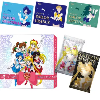 Истинска Нова кутия за визитки Sailor Moon 30th Eternal Crystal Collection, аниме, бански костюми за красавици, ЕСП, лятна мечта, плаващи пясъци, картички, играчки