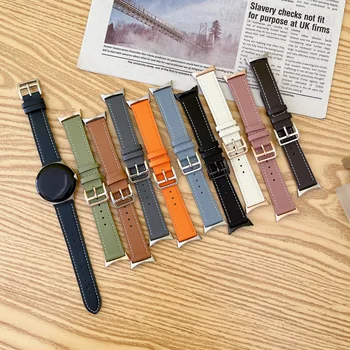 Каишка от естествена кожа за Google Pixel Watch, модерен взаимозаменяеми гривна за смарт часа Pixel Watch, аксесоари за каишка за часовник