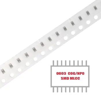 Многослойни керамични кондензатори за повърхностен монтаж MY GROUP 100ШТ SMD MLCC CER 300PF 50V NP0 0603 в наличност на склад