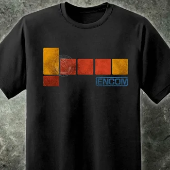 Мъжка тениска с потертым логото на Encom Tron