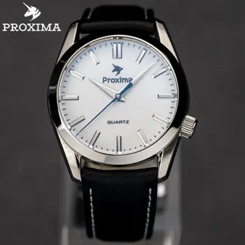 Мъжки часовник Proxima 38MM Business Classic Diver от неръждаема стомана 316L, кристал, ретро Автоматични механични часовници 10Bar