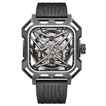 Мъжки часовници топ марка автоматични механични часовници за мъже квадратен дата на авиационен показалеца мъжки ръчен часовник луксозни тенденция