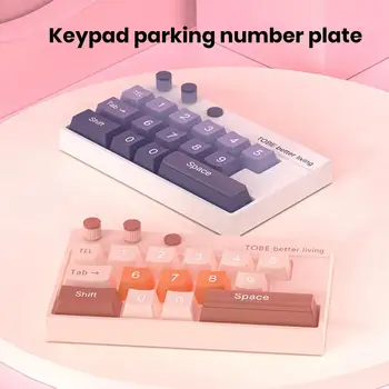 Номер на вашия телефон, карта за паркиране, външен вид клавиатура, автомобилен регистрационен номер, флуоресцентно осветление дигитален автоматичен временен паркинг номер.