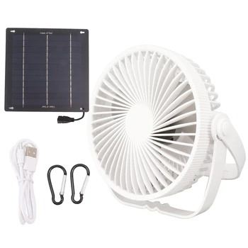 Преносими слънчеви панели, Енергоспестяващ Слънчев вентилатор, походный вентилатор, за помещения и на улицата, многофункционален настолен USB-Mini fan