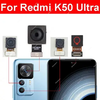 Пълен Комплект за Предна Селфи Камера на Задната част на Основната За Xiaomi Redmi K50 Ultra 22081212C Предната Голяма Задната Камера Модул Гъвкав Кабел, резервни Части За Ремонт на