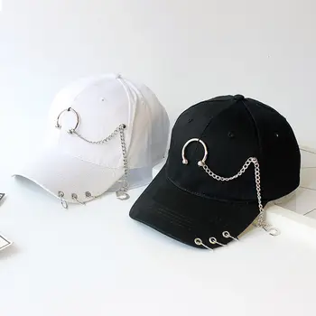Регулируема модни дамски верига в стил хип-хоп, Спортни шапки за момичета, шапки с козырьками, бейзболни шапки с пръстен