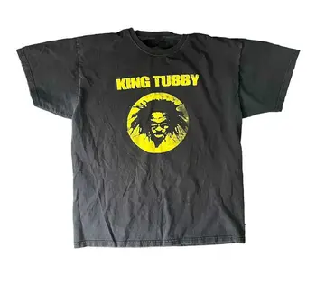 Реколта тениска Fruit Of The Стан KING TUBBY Класически Черен Унисекс S-5XL UT562