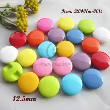 Свободни копчета 60шт Разноцветни копчета от смола с дебелина 12,5 мм, копчета за ризи, пуловер, жилетка, копчета за ризи, Шевни аксесоари на Едро
