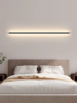 Стенен лампа Nordic Aluminum LED line, разтегателен, стенни лампи с led лента, монтиран на стената лампа за дневна, хотела, Творчески Нощни лампи за спалня
