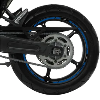Стикер на предната и задната гума на мотоциклета FZ6 Кадър от филма на джантата на колелото, Отразяващи водоустойчив стикер, стикер с логото на костюм YAMAHA FZ 6 fz6