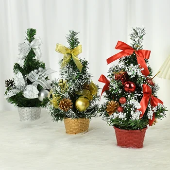 Украса на фестивала мини-Коледно Коледно дърво със собствените си ръце масата украса 2024 Коледни Коледни аксесоари за дома