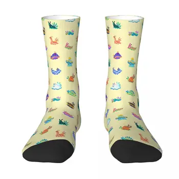 Чорапи с морски слизняками и животни, Мъжки, Дамски Чорапи от полиестер Настраиваемого дизайн