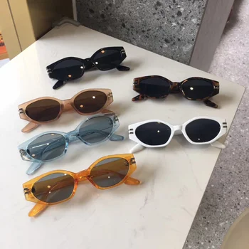 2023 Нови овални слънчеви очила, Модерен дизайнерски ретро очила, Мъжки и дамски слънчеви очила с защита от uv, Трендови слънчеви очила с UV400