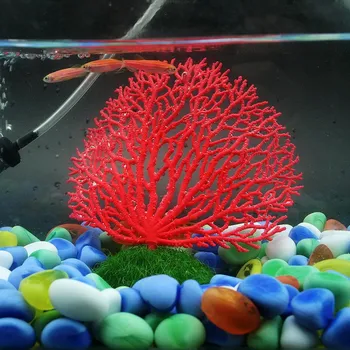4-цветно Аквариумное Изкуствен Светлинен градините или коралово бижу, Аквариума за риби, Имитирующее Светлинен растение, Подводен Украшение от водни корали