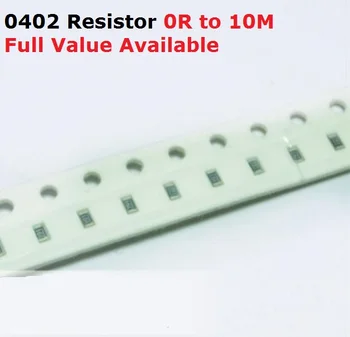 500 бр./лот SMD чип 0402 Резистор 4,3 М/4,7 М/5,1 М /5,6 М/6,2 М / Ω Съпротивление 5% 4.3/4.7/5.1/5.6/6.2/ M Резистори 4M3 4M7 5M1 5M6 6M2