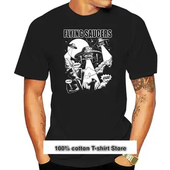 Camiseta de platillos voladores, Топ de Objeto Volador No descubierto, estilo de cómic ataque OVNI