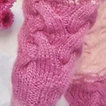 Crochet вълнени топли гамаши JK Чорапи, изолацията за дълги чорапи Jk Stocking 37JB