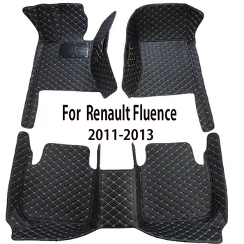 Автомобилни стелки за Renault Fluence 2011 2012 2013 Кожени детайли на интериора Автомобилни килими, Аксесоари за килими пътеки