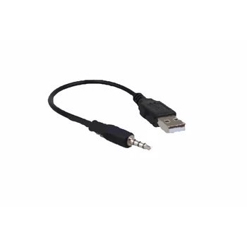 аудио кабел 20 см от USB жак до 3,5 мм, Четырехполюсный аудио кабел за трансфер на данни за ефективно предаване на звук, благородна линия на преобразуване