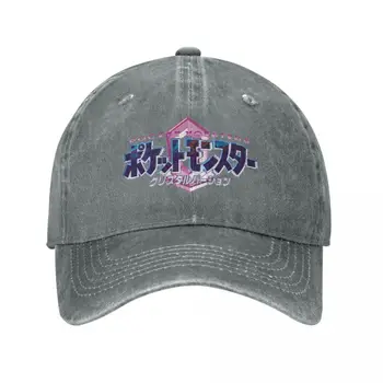 Бейзболна шапка с логото на японски под формата на кристали в бейсболке