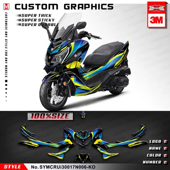 Винилови стикери с графика Кунг-фу, набор от етикети на мотоциклет за ИМЕ Cruisym 300 2017 2018 2019 2020 2021, адаптивни