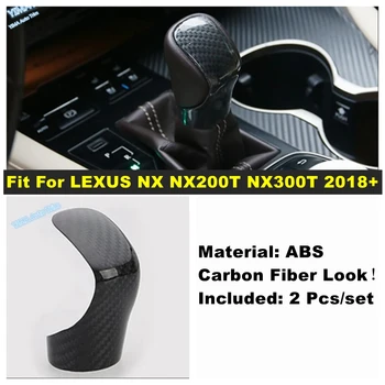 Дръжка на скоростния автомобил, етикети копчето за превключване на предавките, хастар, подходящ за LEXUS NX NX200T NX300T 2018 2019 Аксесоари за интериора