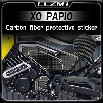 За CFMOTO XO PAPIO Модифицирани детайли Автомобили стикер, Защитен стикер от въглеродни влакна 6D Декоративна стикер Аксесоари за етикети