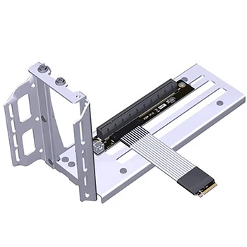 За M. 2 NGFF NVMe към PCIE 16X 4,0 Кабел Странично PCIe x16 за M. 2 (SSD M-Key Gen4) дънна Платка STX GPU графична Карта Удължител на кабела