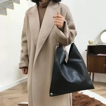Модни чанти европейски стил в стил ретро, нова висококачествена дамска дизайнерска чанта от изкуствена кожа, голяма чанта-тоут, чанта на верига през рамо