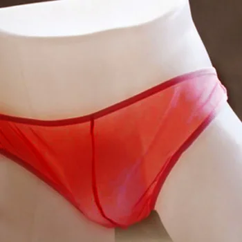 Секси прозрачно бельо от ультратонкой мрежа За мъже, гащи-торби с издатини, Еластично бельо, гащи-помпоны, Гащи-кюлоти
